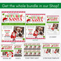 Christmas party santa fundraiser flyer pictures with santa